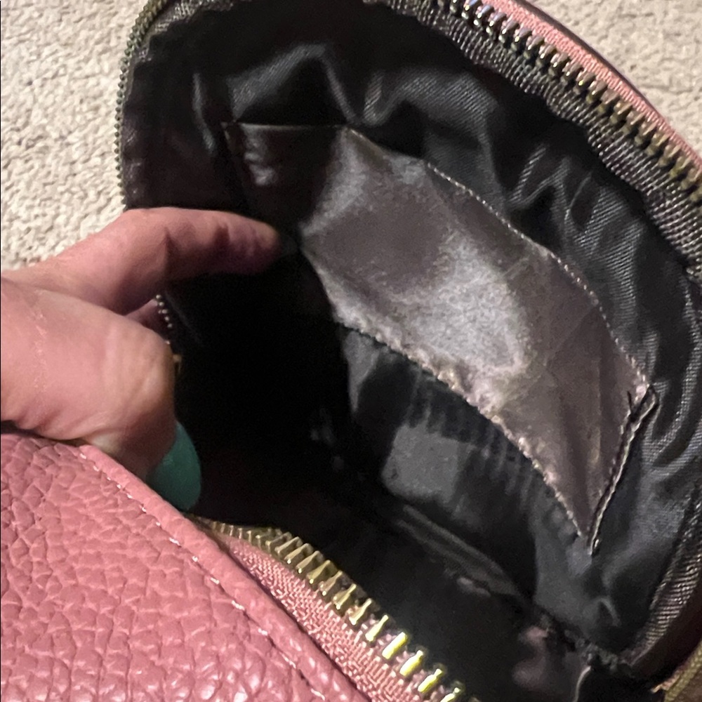 Burgundy Leather Backpack with Bee Accent NWT​ - Picture 8 of 11